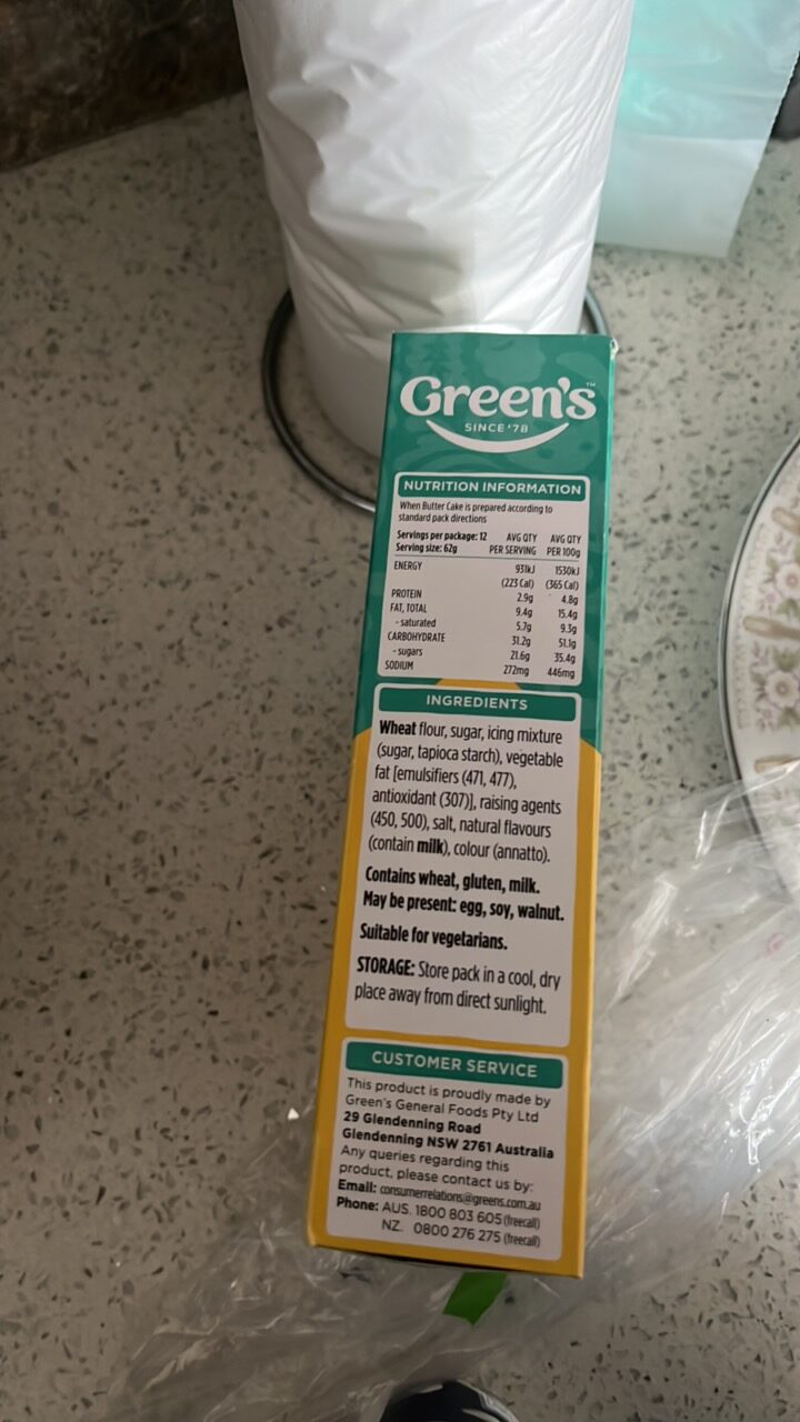 Green's Butter Cake Mix