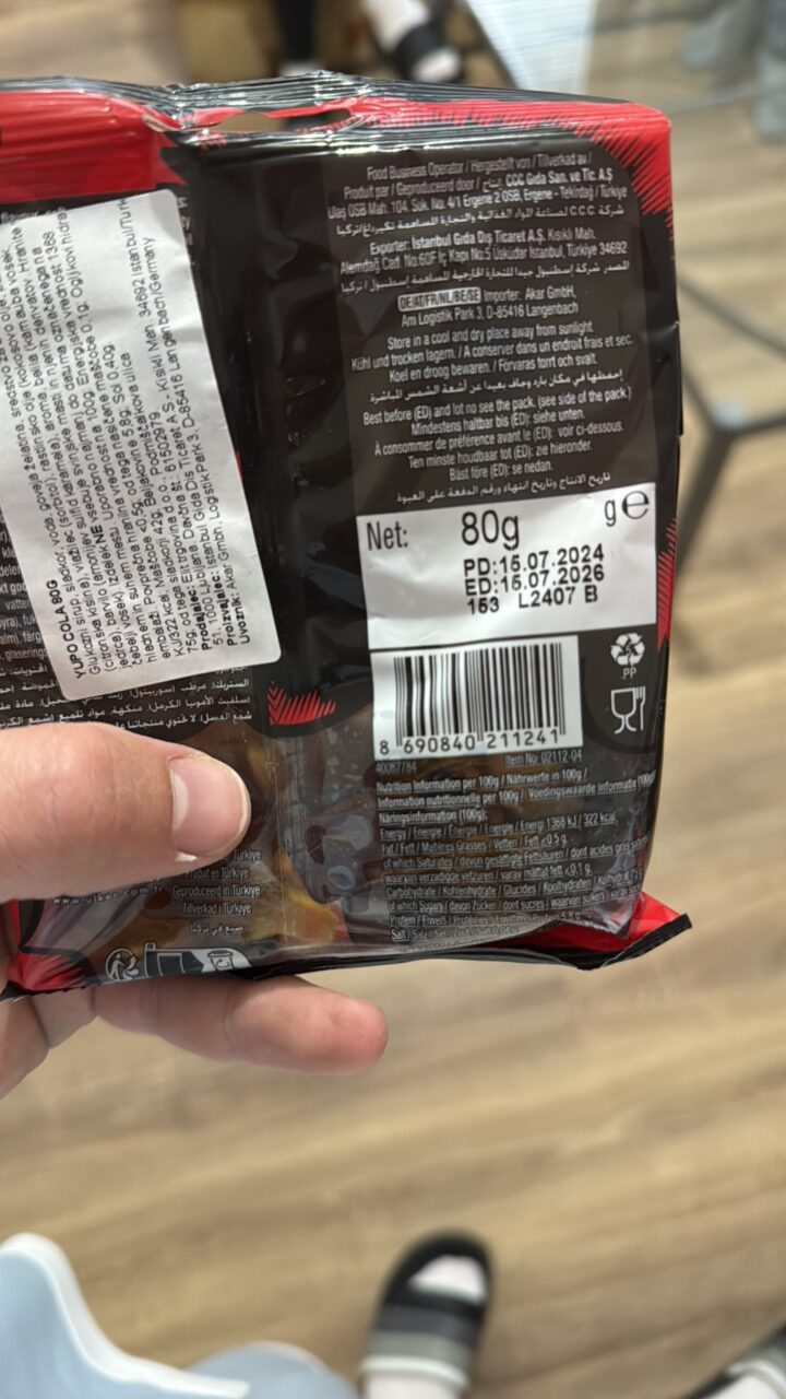 YUPO COLA 80G
