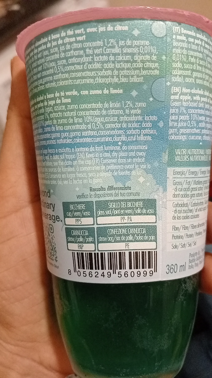 non-alcoholic drink green tea-based drink