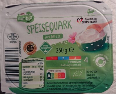 Speisequark 20% - Bio