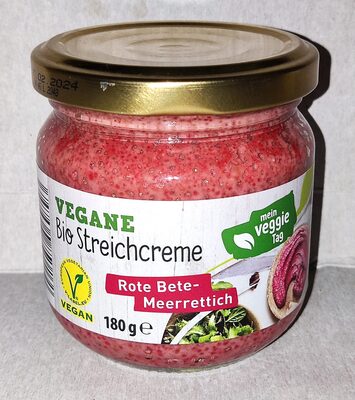 Vegane Bio-Streichcreme - Rote Bete-Meerrettich