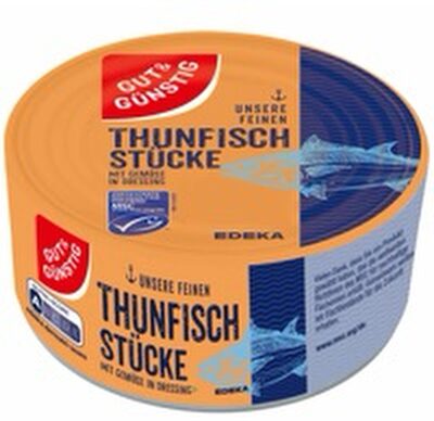 Thunfisch Stücke mit Gemüse