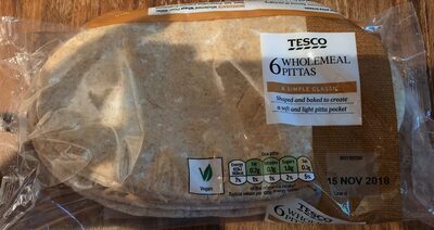 Wholemeal Pitta Tesco