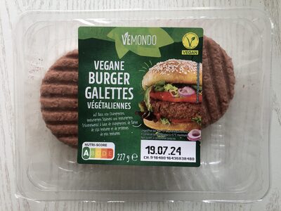 burger galettes végétaliennes