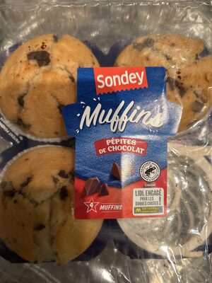 Muffins aux pepites de chocolat noir