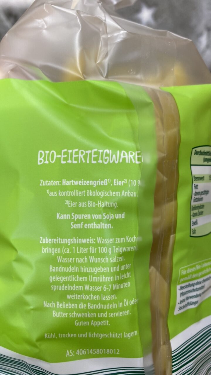 bio-eierteigware
