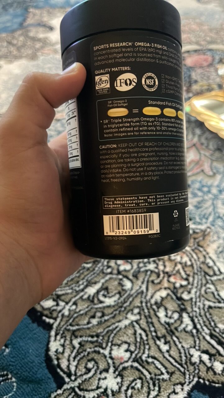 sports research omega-3 fish oil