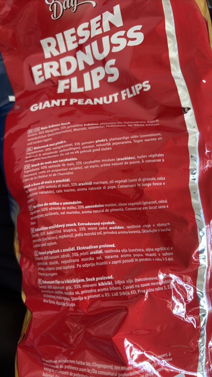 RIESEN ERDNUSS FLIPS