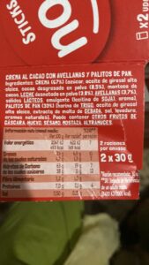 Is CREMA AL CACAO CON AVELLANAS Y PALITOS DE PAN Halal?