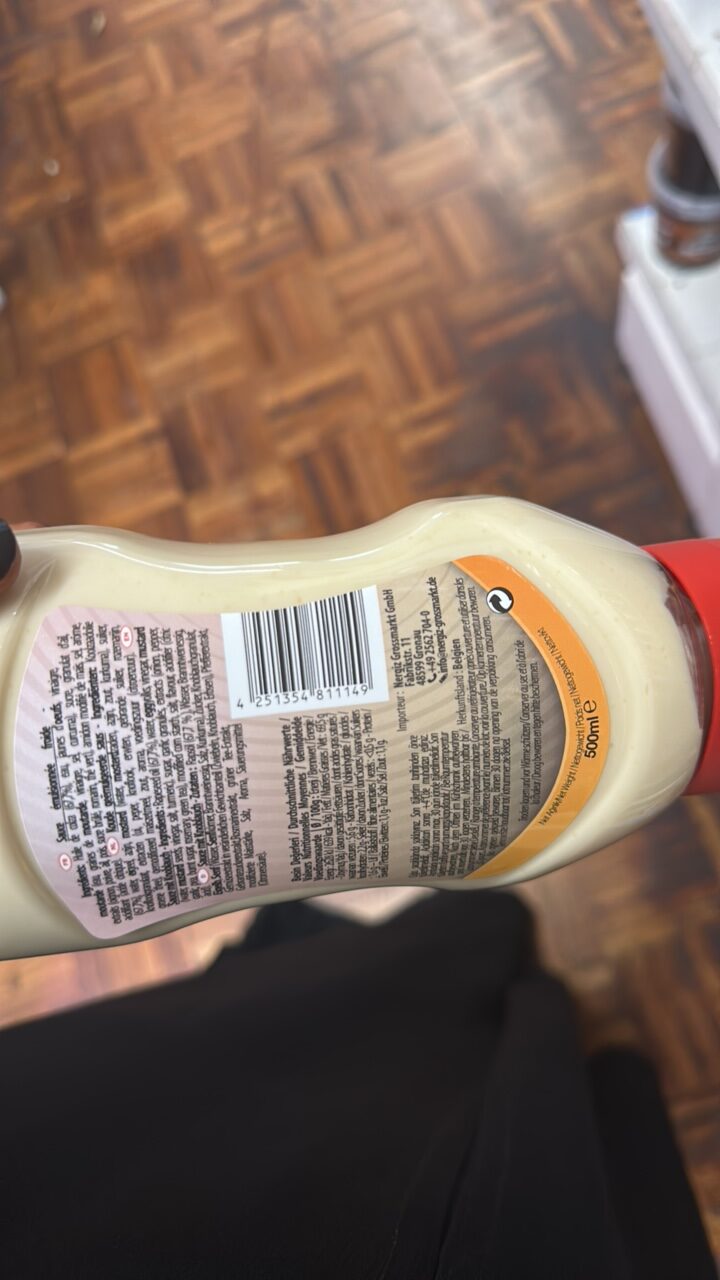 Sauce émulsionnée froide