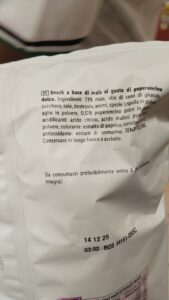 Is snack a base di mais al gusto di peperoncino dolce Halal?