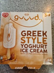 Is Greek Style Yoghurt Ice Cream with Salted Caramel Halal?