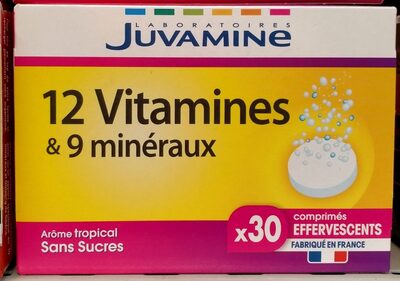 Comprimés 12 vitamines & 9 minéraux